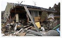 被害に遭われた家屋