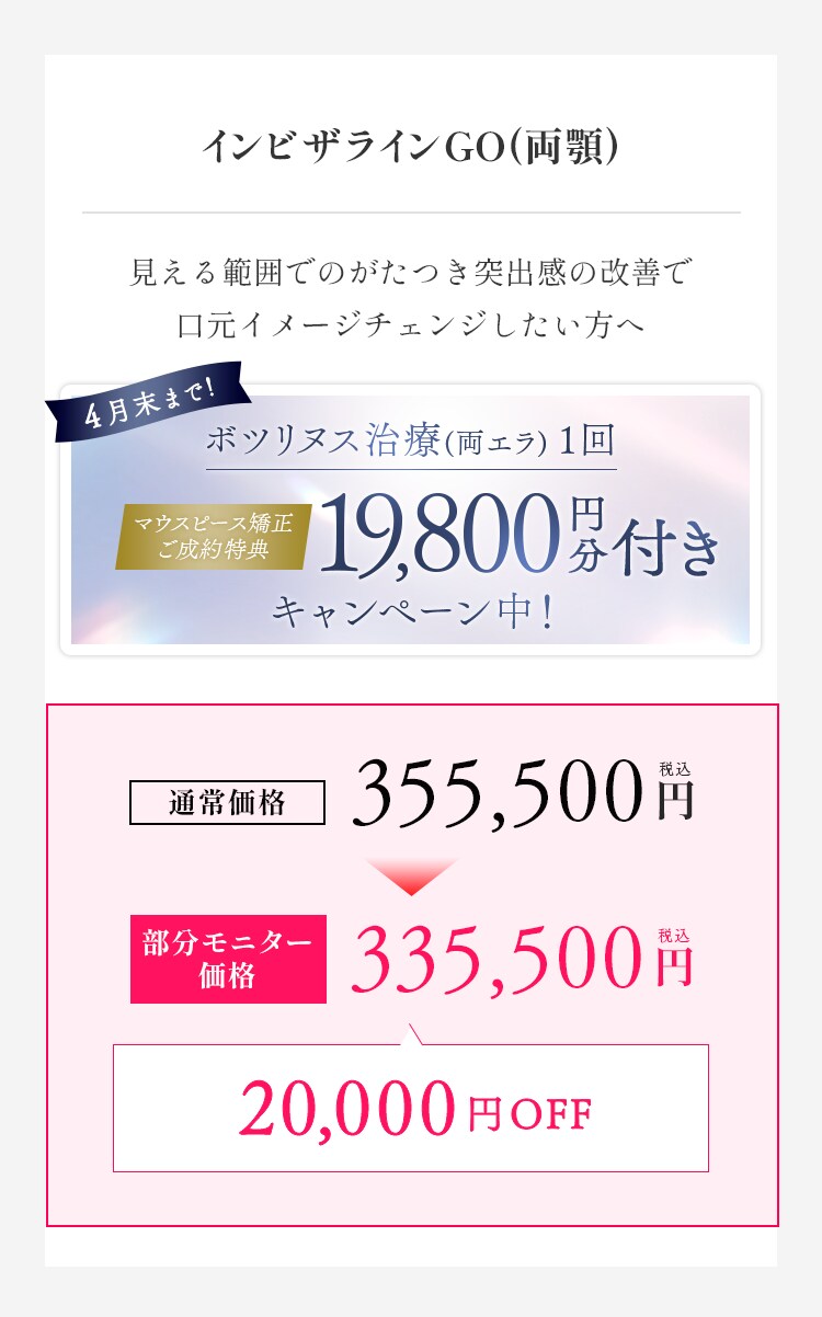 インビザラインGO 料金