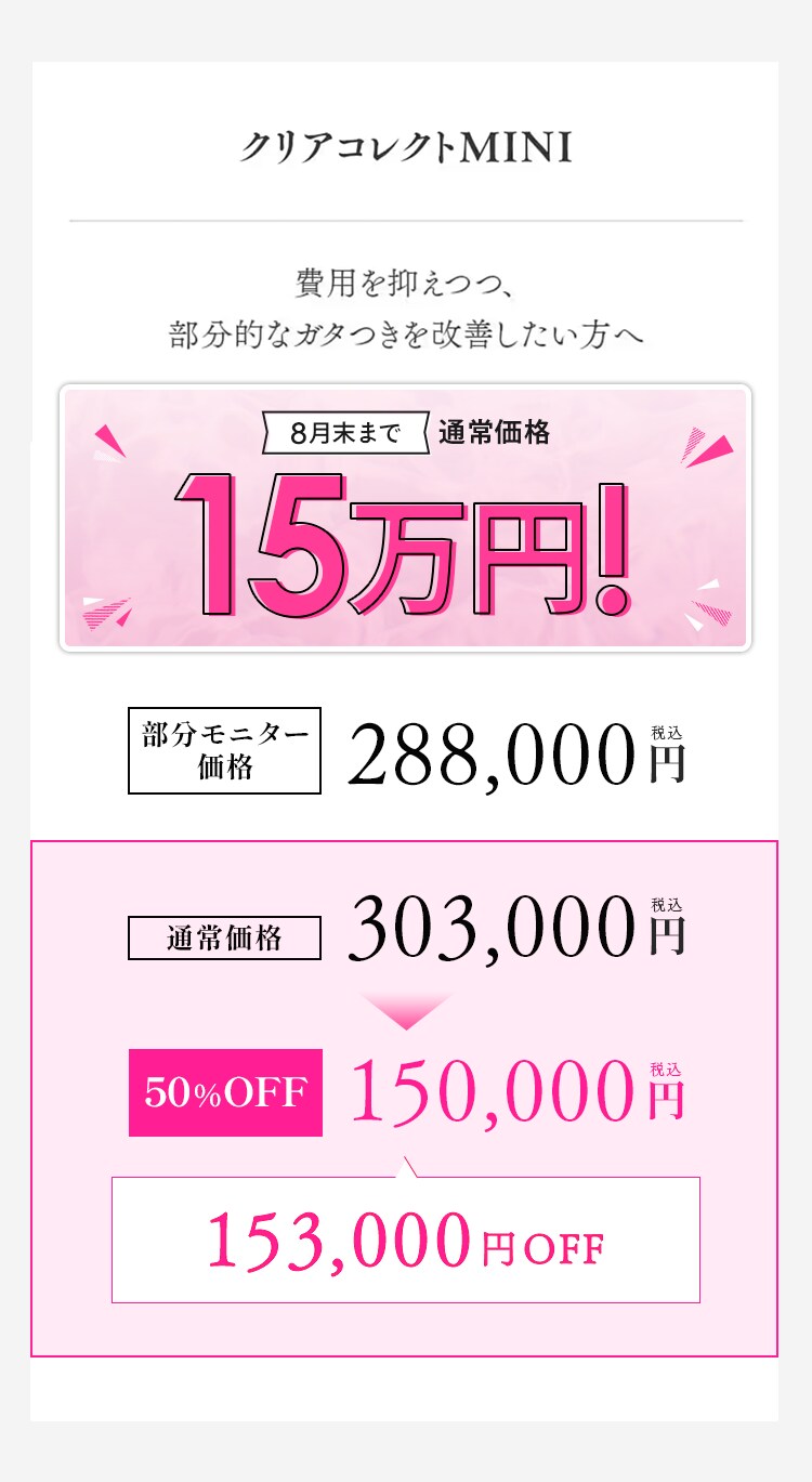 クリアコレクトMINI料金
