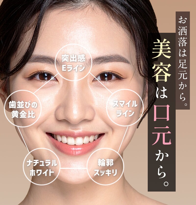 お洒落は足元から。美容は口元から