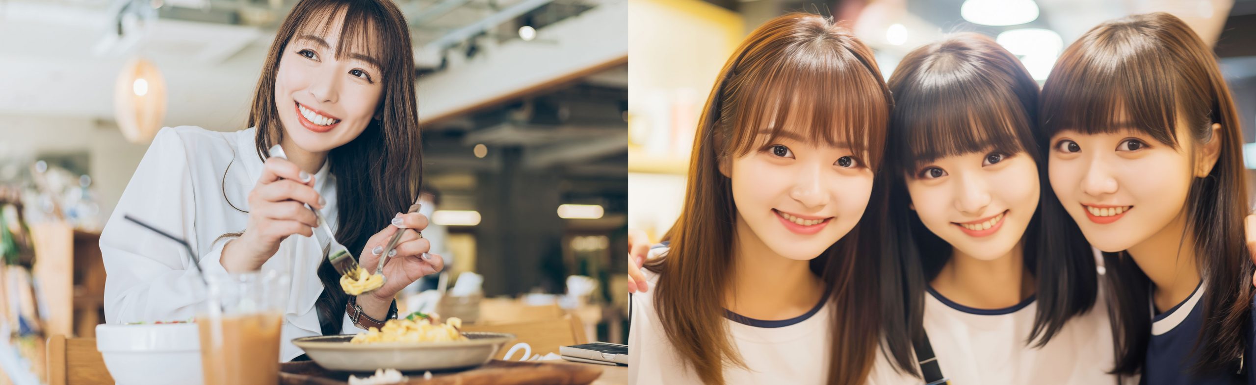 歯が白くなることで効果を発揮するシーン