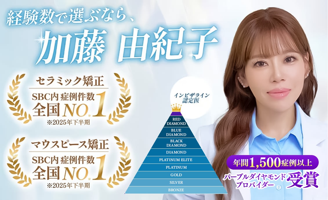 【パープルダイヤモンド認定医】<br />
SBC随一の「悩み抽出力」をもつ加藤由紀子医師が在籍！